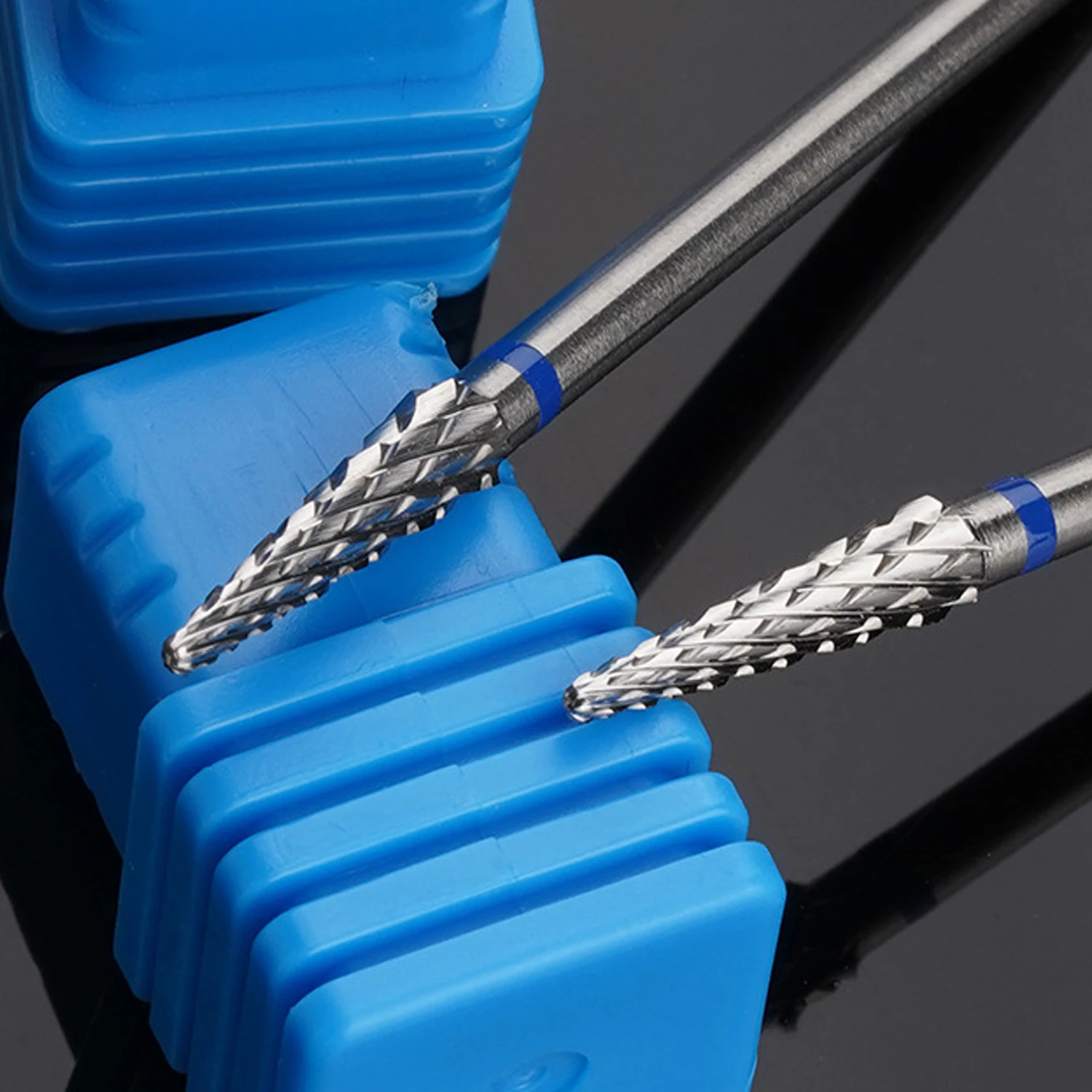 1pc Nail Drill Bits Set for Acrylic Nails, 3/32" Shank Tungsten Steel Tapered Shape Nail Drill, Professional Carbide Tungsten Dr image 5