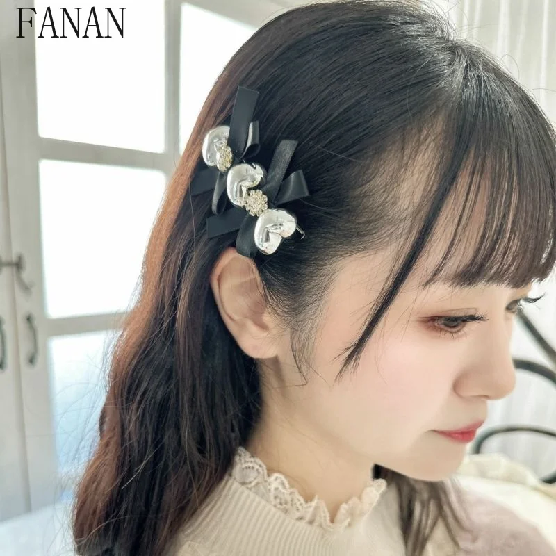 

Fashion Sweet Girl Hairclip 2025 New New Headwear Cute Hair Accessories for Women Japanese Style Lolita Hairpins Femme