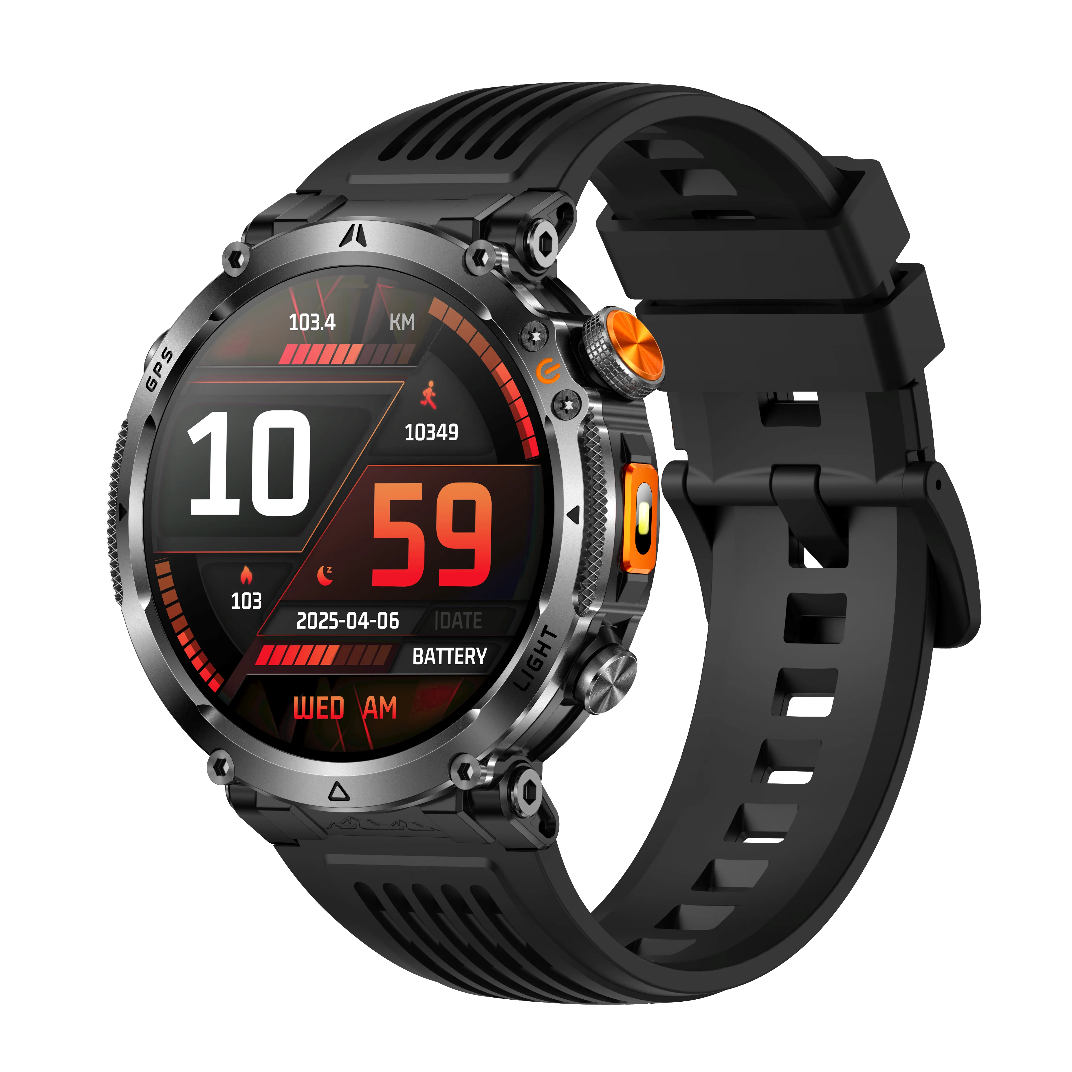 

Смарт-часы GPS 2026 для спорта с HD-экраном 1,7 дюйма, фонариком, беспроводными звонками по Bluetooth, мониторингом здоровья, записью тренировок, водонепроницаемые