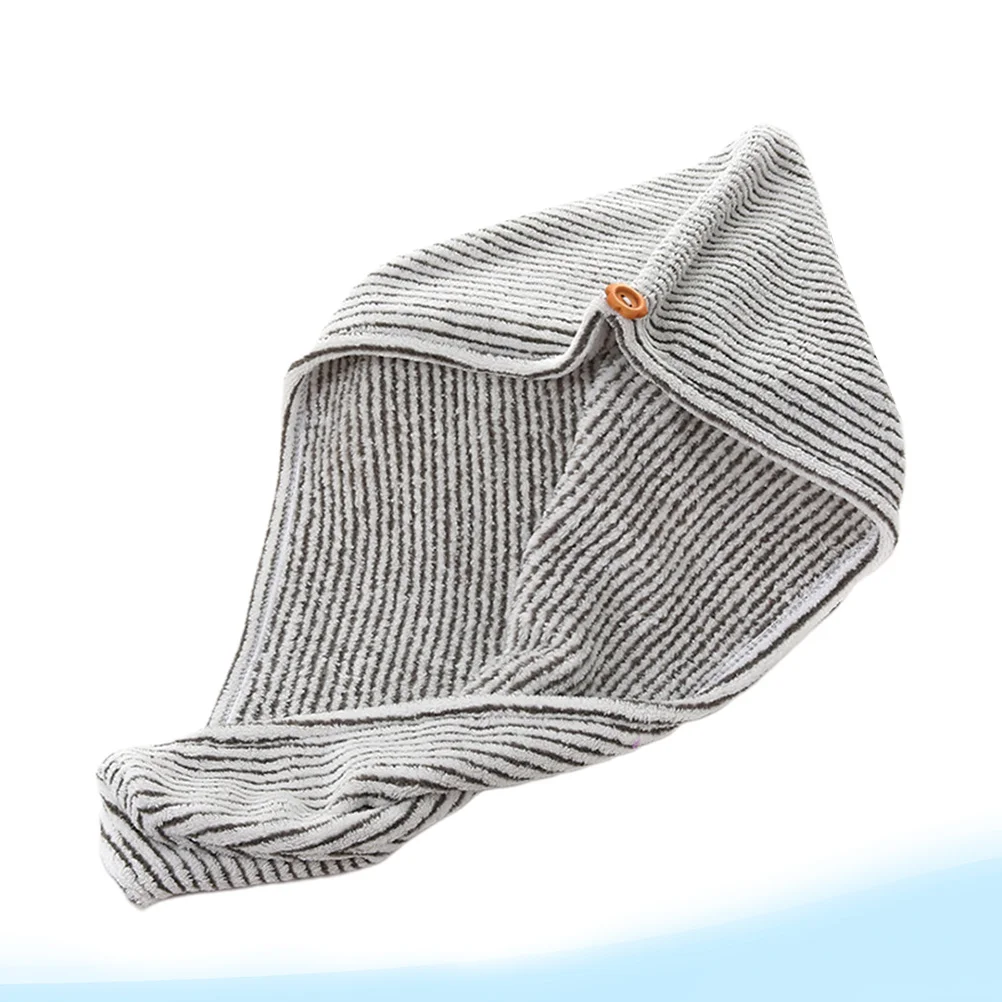 

Hair Drying Quick Drying Towel Bamboo Charcoal Fiber Grey White Absorbent Cap Fast Dry Hair for Women Girls Ladies