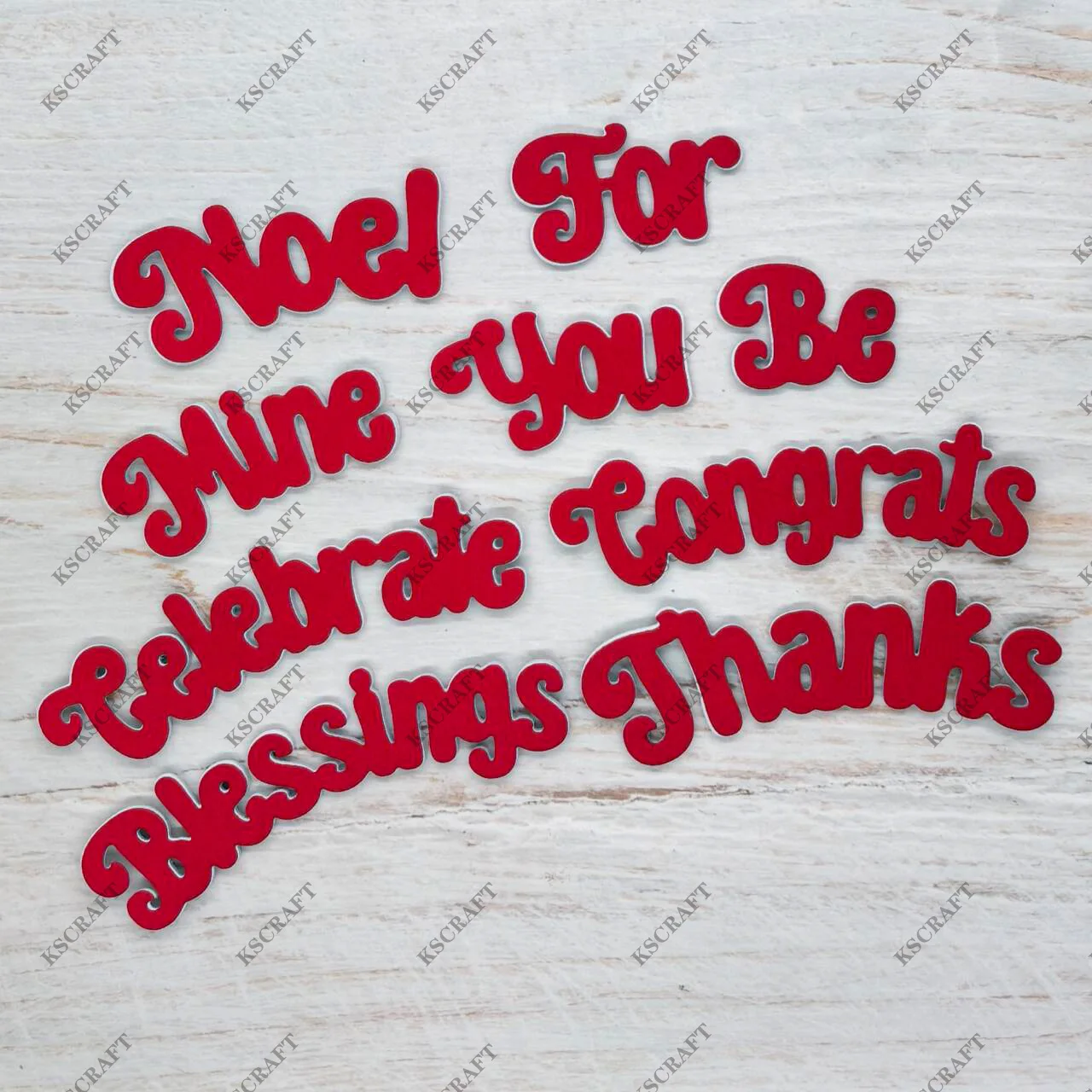 KSCRAFT Banner Bag Topper Add On Words Cutting Dies Stencils for DIY Scrapbooking Decorative Embossing DIY Paper Cards