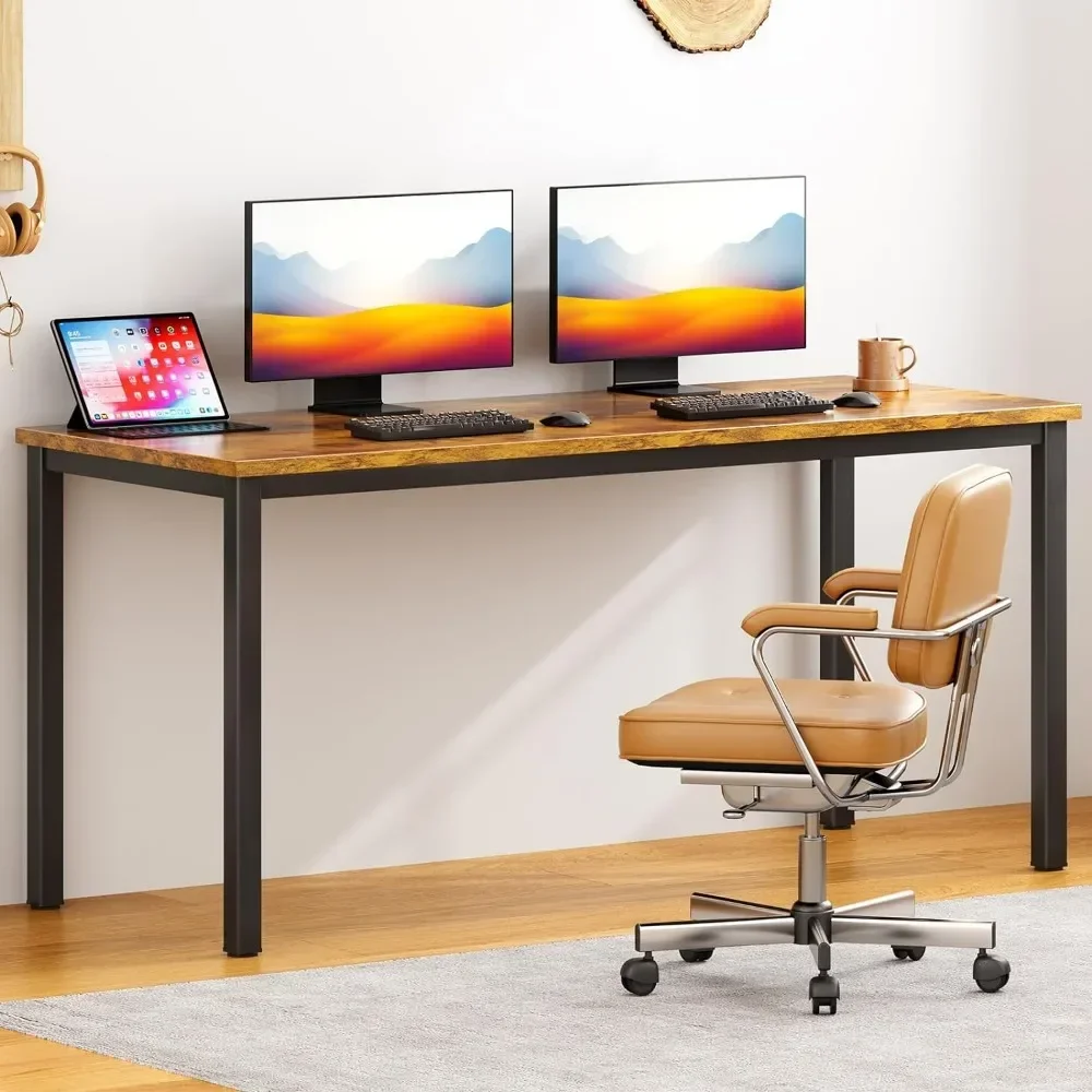 Computer Desk Home Office Table Writing Desk Study Table Gaming Desk Worstation (63 Inch Retro) Freight Free Reading Desks Gamer