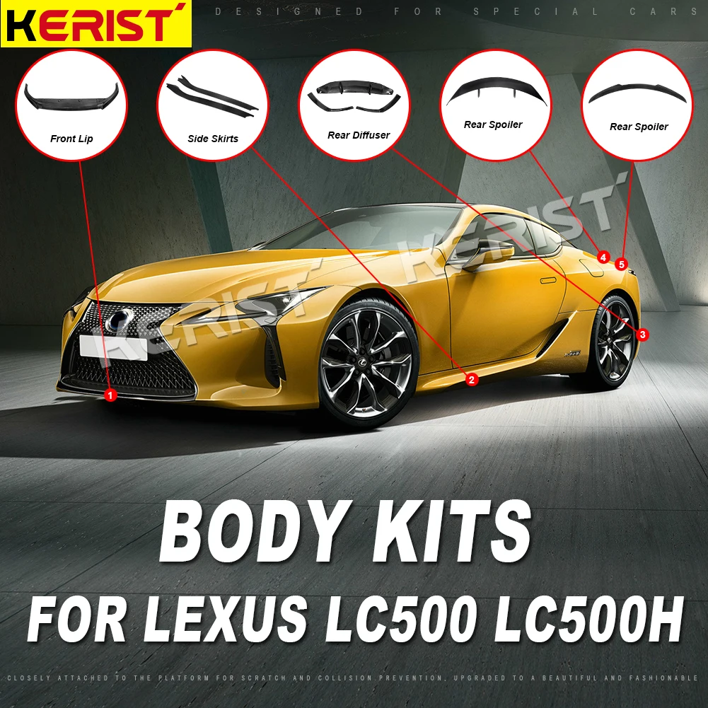 

4 шт., передний спойлер для Lexus LC500 LC500H