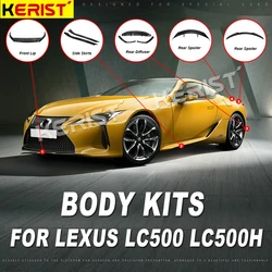 Carbon Fiber body kits Front Lip Spoiler Side Skirts rear Spoiler  For 2017-2021 Lexus LC500 LC500H VRS V-LC
