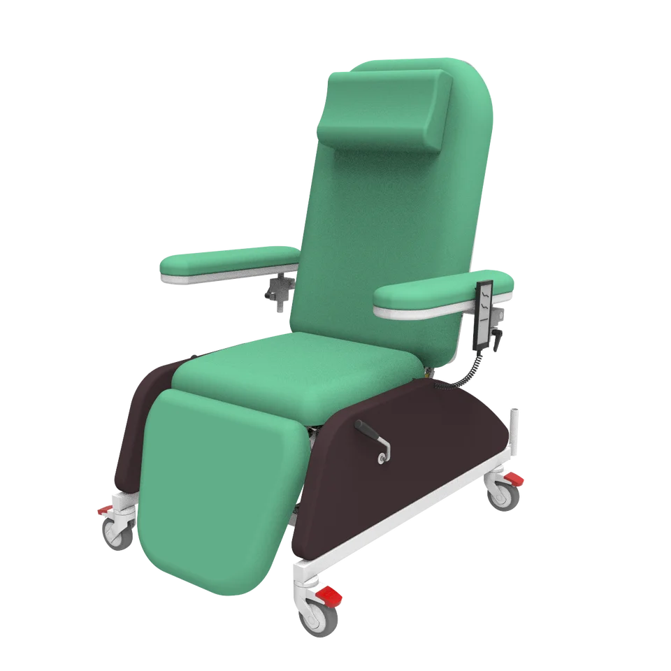 

EU-EC207 Electric Adjustable Hospital Medical Patient Blood Collection Donor Dialysis Chair Donation Blood Drawing Chair