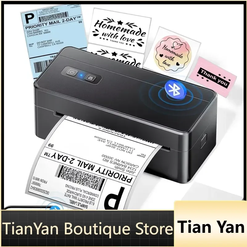 EE1 2410BT Shipping Label Printer Thermal Printer for Address and Barcode Labels