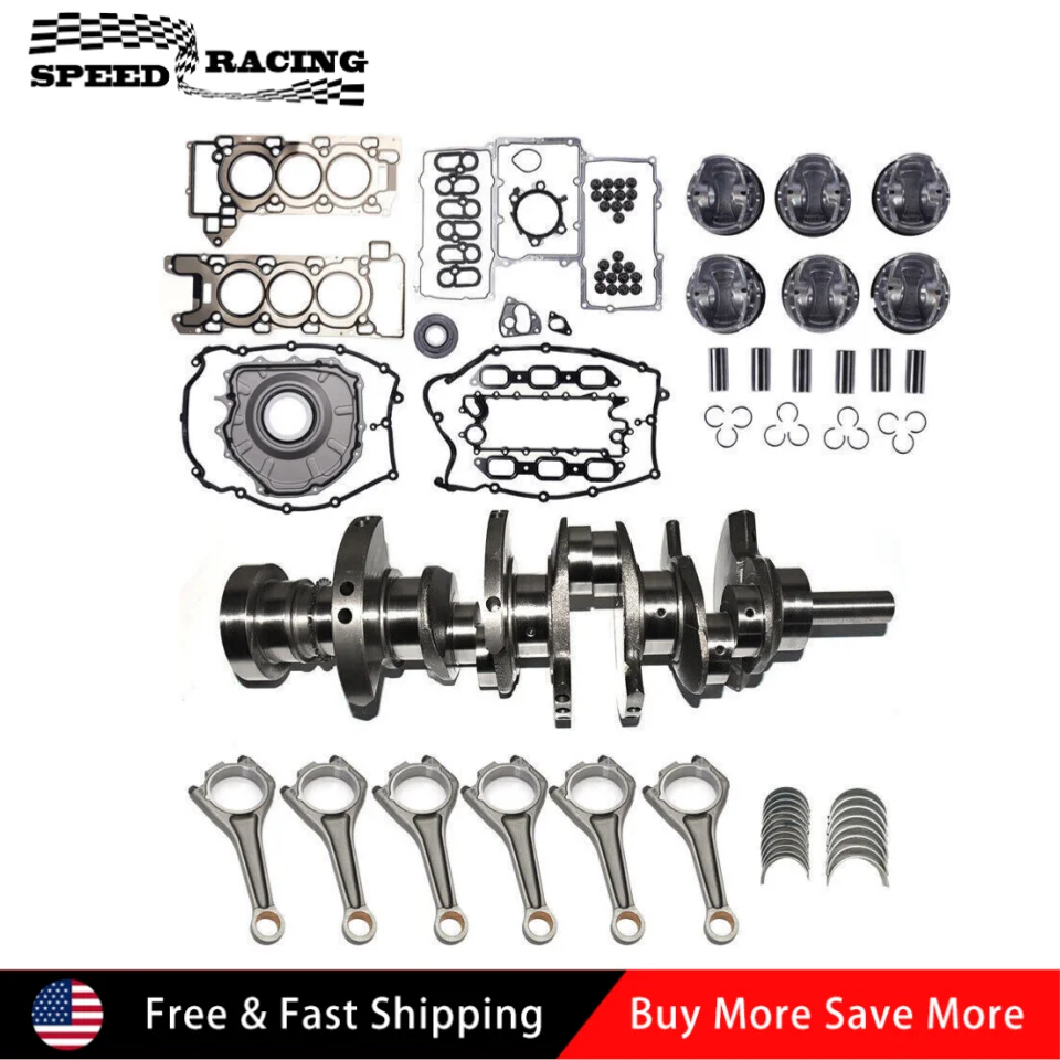 

AJ126 3.0L V6 Engine Overhaul Rebuild Kit with Crankshaft Rod For 2014-2019 Land Rover Range Rover Sport 2014-2020 Jaguar F-Type