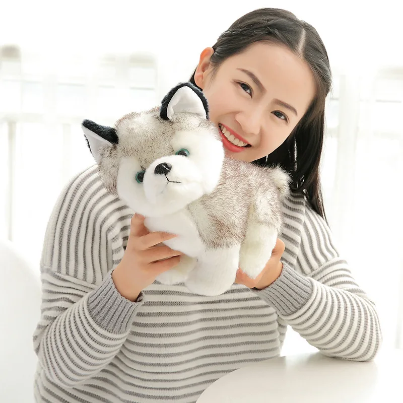 Cute Husky Dog Plush Toy Soft Stuffed Doll Kawaii Children Toys Birthday Gift for Girl Fluffy Animal Dolls Size 20cm