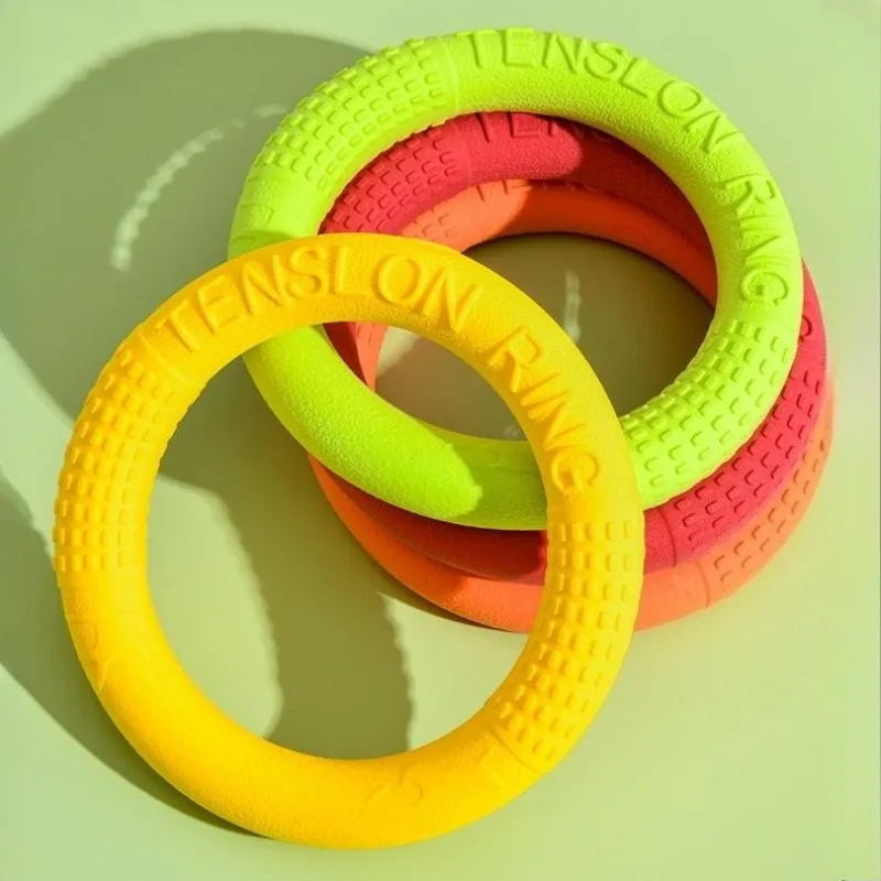 

1pcs Dog Toys Pet Flying Disk Training Ring TPR material Floating water training interaction for Dogs