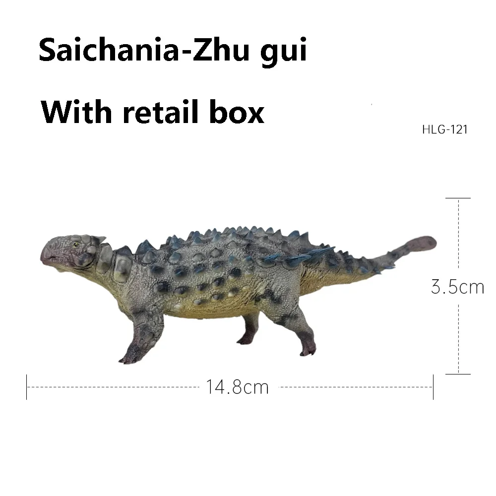 1:35 HAOLONGGOOD Saichania Toy modello di animale prastico con scatola al dettaglio