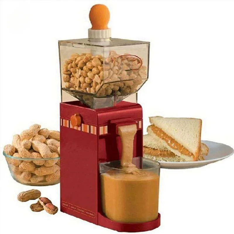 

Household Mini Automatic Peanut Butter Grinding Making Machine Nostalgia Electric Portable Small Nut Paste Grinder Maker