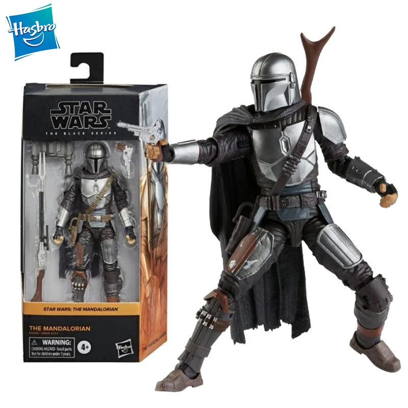 En Stock Original Hasbro Star Wars la serie negra figura de acción mandaloriana modelo colección HOBBY Juguetes