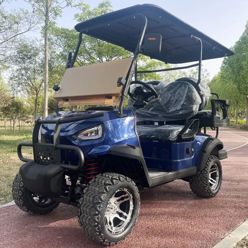 Carrello da golf elettrico partner esclusivo USA a 4 posti Batteria al litio 60V / Frigorifero Scooter da golf