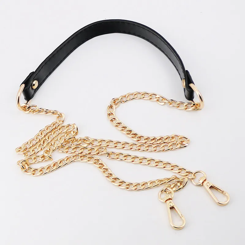 120cm Long PU Leather Shoulder Strap Gold Metal Messenger Bag Chain Fashion Women Handbag Belt Handle Diy Bag Part Accessories