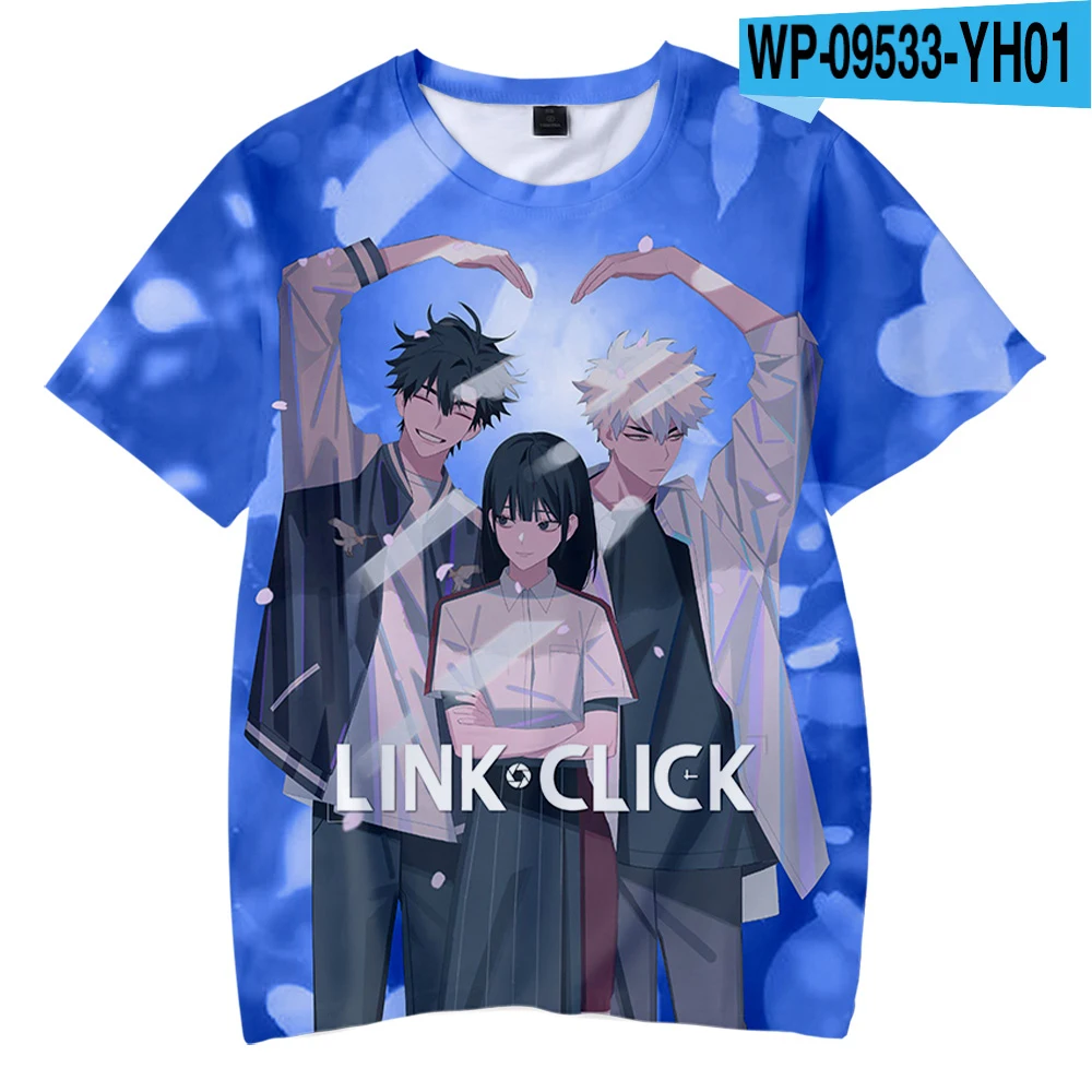 New Anime Link Click 3D Print T-Shirts Men Women Fashion Casual Short Sleeve T Shirt Oversized Harajuku Tees Tops Kids Clothing