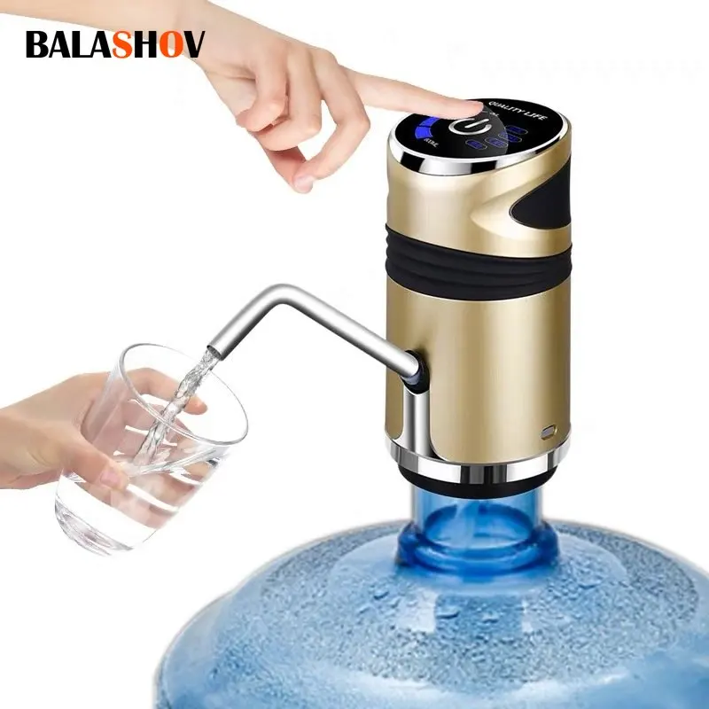 Drinking Fountain Electric Charging Portable Water Pump Dispenser Gallon Drinking Bottle Switch Silent Charging Touch Button