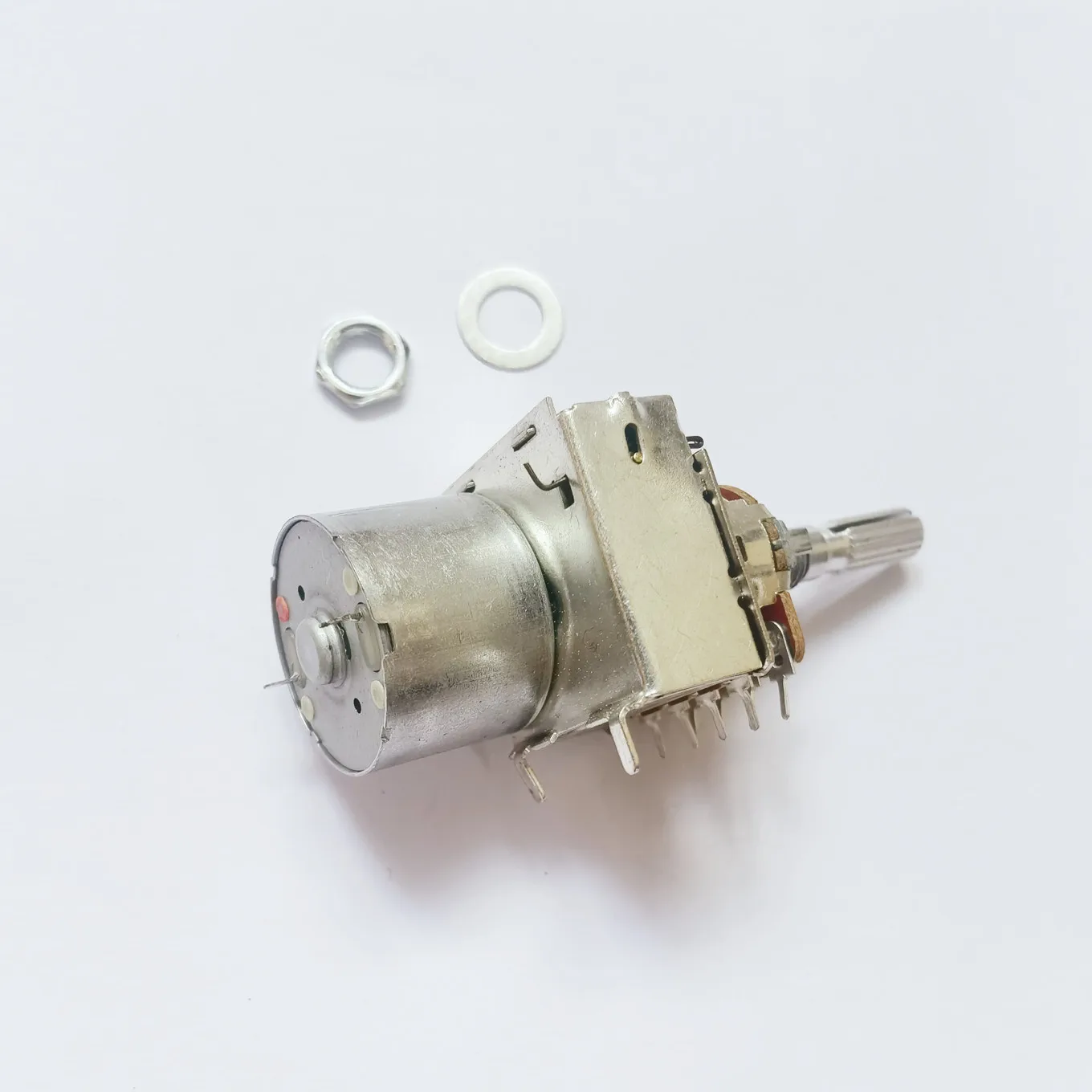 Original new 100% 148 Type dual potentiometer with motor B50K B100K handle long 25MM 8pin (SWITCH)