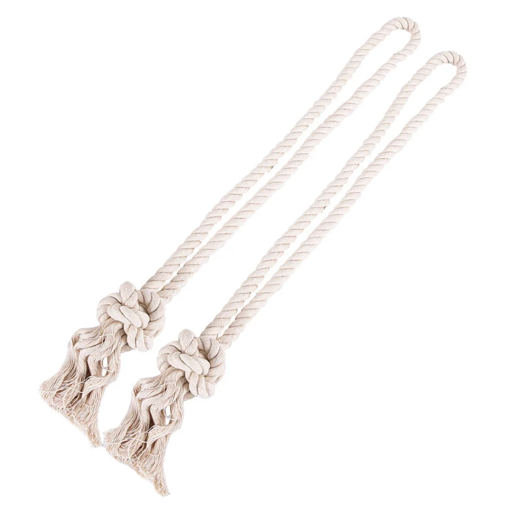 2 stks Retro Gordijn Touw Tiebacks Handgemaakte Katoenen Kwastje Voor Vintage Gordijn Decoratie Draperie Terugloopsper Thuis Raam Decor