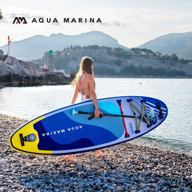 

AQUA MARINA Youth Series Training Surfing Paddle Board with EVA Non-Slip Foot Mat & Rubber Grip Includes Youth-Specific Paddle