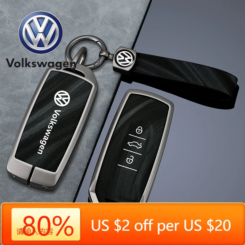 

Горячие эмблемы, автомобильный чехол для смарт-ключа, чехол-держатель без ключа для VW Volkswagen Touareg 2022 2021 2020 2019 2023, защита брелка