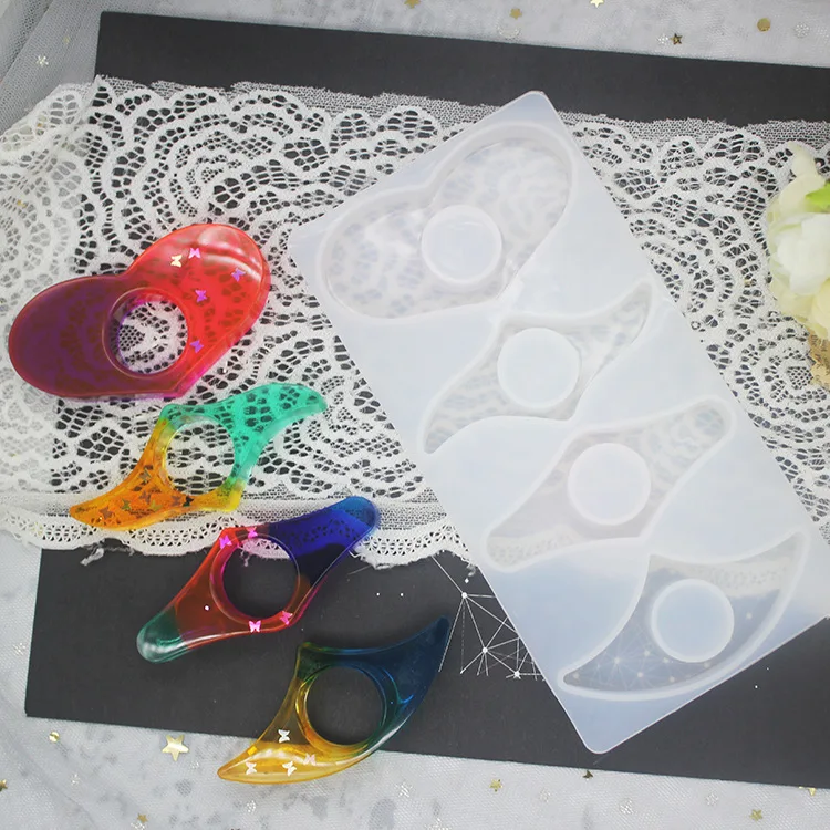 

DIY кристаллическая форма-капельница зеркало закладка зажим палец эпоксидная смола лист зажим книга ювелирный орнамент орнамент силиконовая форма