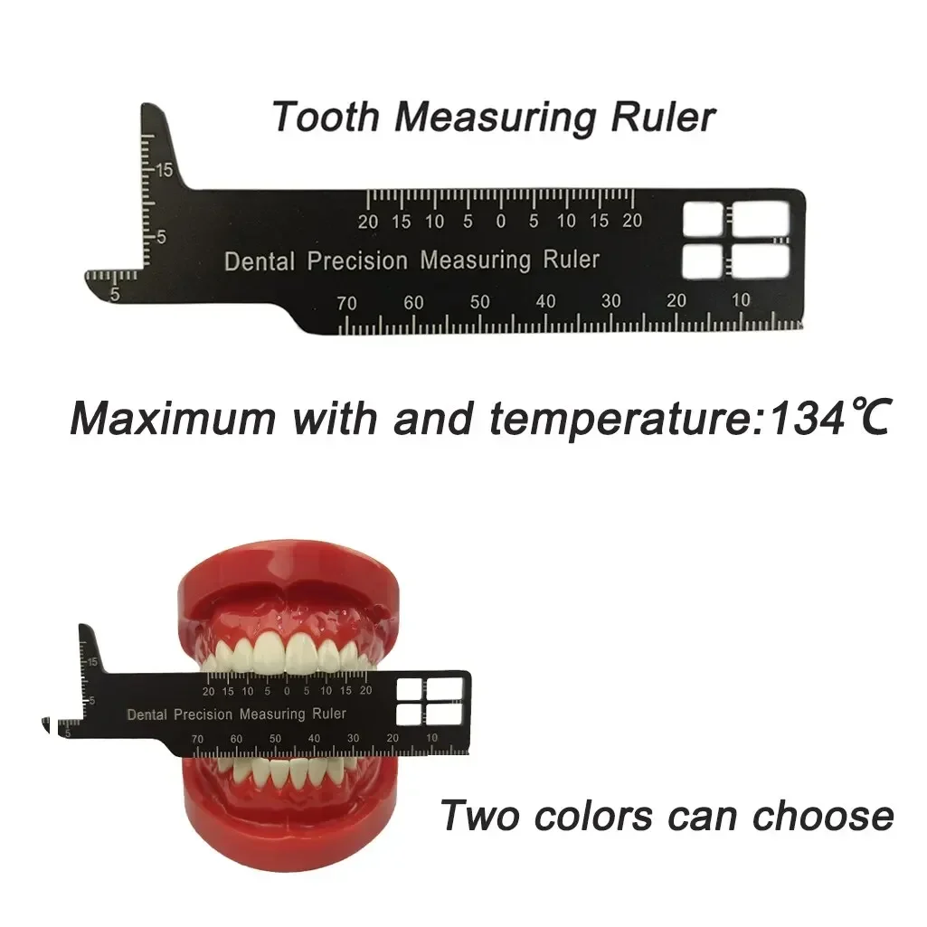 Dental Precision Measuring Ruler Gap Gauge Span Measure Scale Orthodontic Medical Tool Aluminum For Dentisty Photography