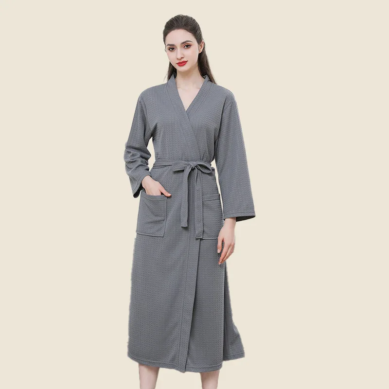 

Qui Dry Ladies Sle Summer Batobe, спортивный костюм с горячими камнями, водопоглощающий легкий домашний комфортный халат