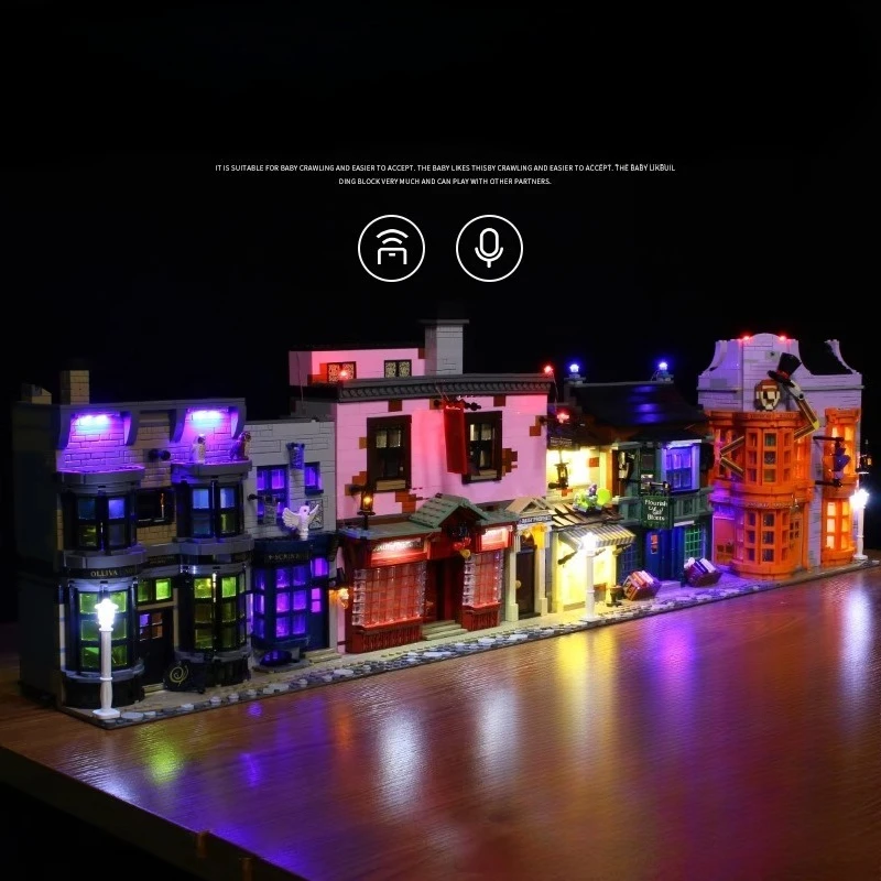 Led-lichtset geschikt voor Diagon Alley 75978 City bouwstenen decoratieve lamp (niet inbegrepen modelstenen)