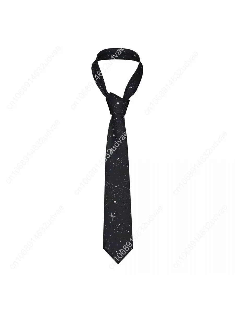 

Mens Tie Slim Skinny Cosmic Stars Planets Rocket Necktie Fashion Necktie Free Style Men Tie Party Wedding