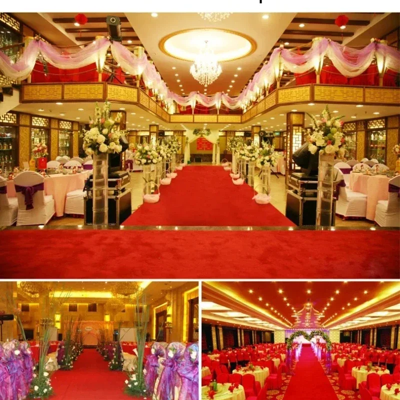 Wedding Carpet Non Woven Fabric with Various Colors Outdoor Luxury Corridor Carpet Decoration Wedding Ceremony Christmas Party