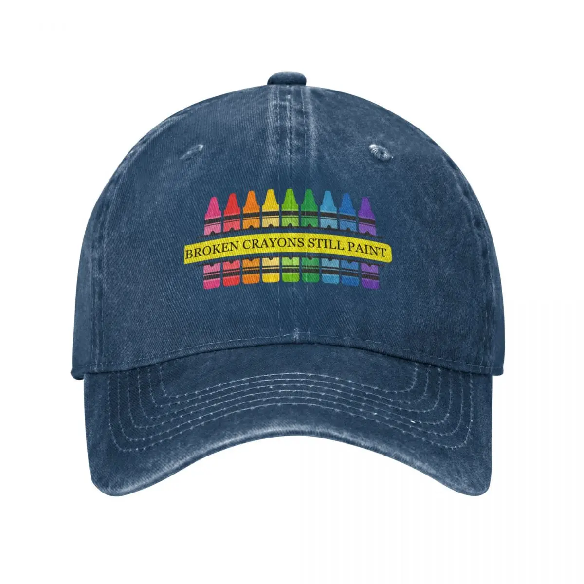 Broken Crayons Still Paint Baseball Cap Hat Luxury Brand Sunhat Hats Man Women's