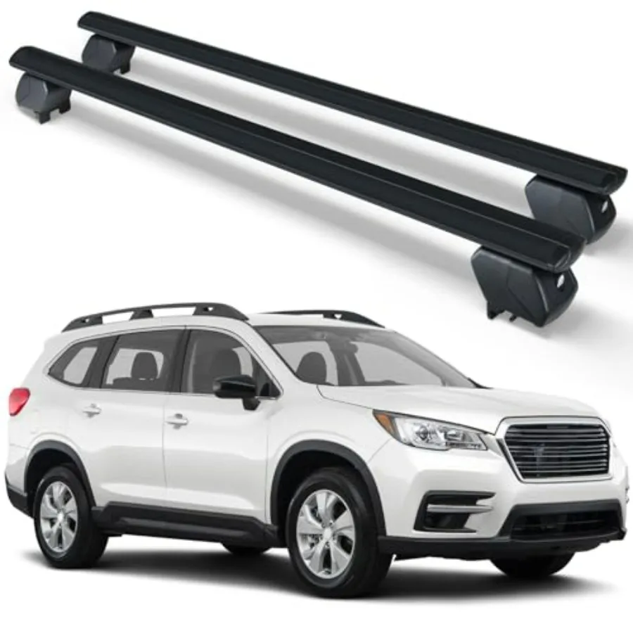 Heavy Duty Roof Rack Cross Bars with 300 LBS Capacity for 2019-2025 Subaru Ascent Compatible with Side Rails Lockable and Adjus