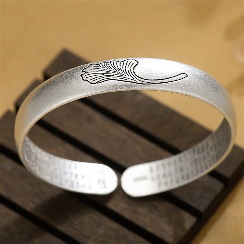 

Этнический стиль лист гинкго дизайн браслет мужские ювелирные изделия благословение Prajnaparamita сердце сутра браслет мужские аксессуары для рук