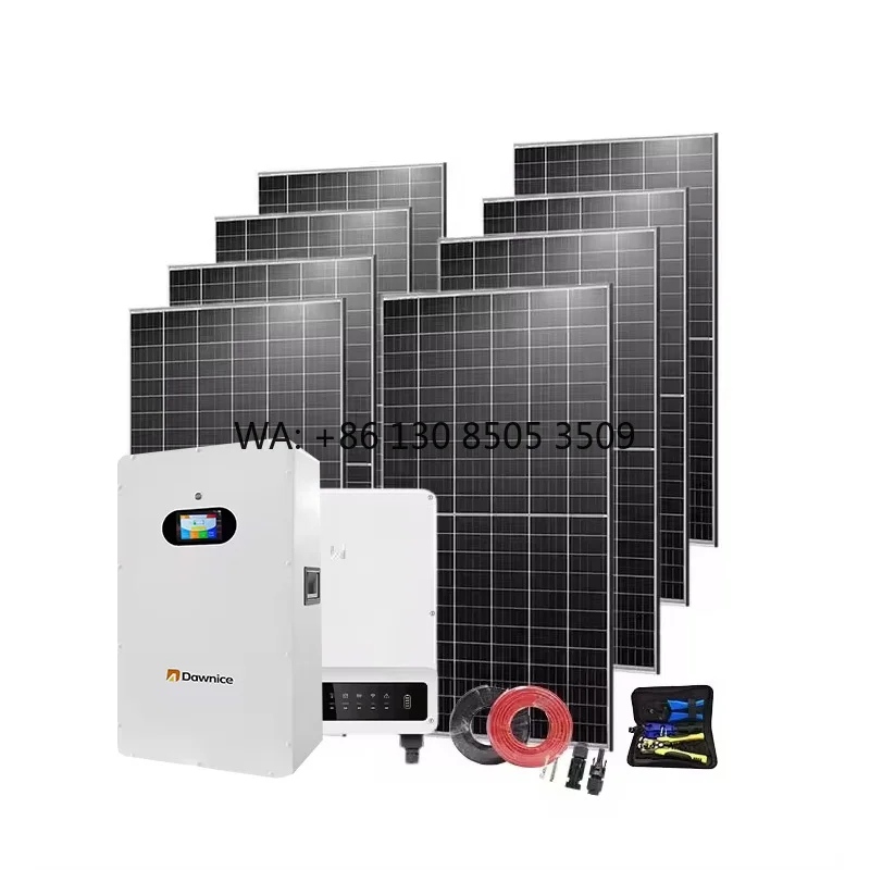Residential Complete Hybrid Off Grid Solar Power System 5000W 5Kw 10Kw 20Kw Solar Panel Energy System Cost for Home in Europe