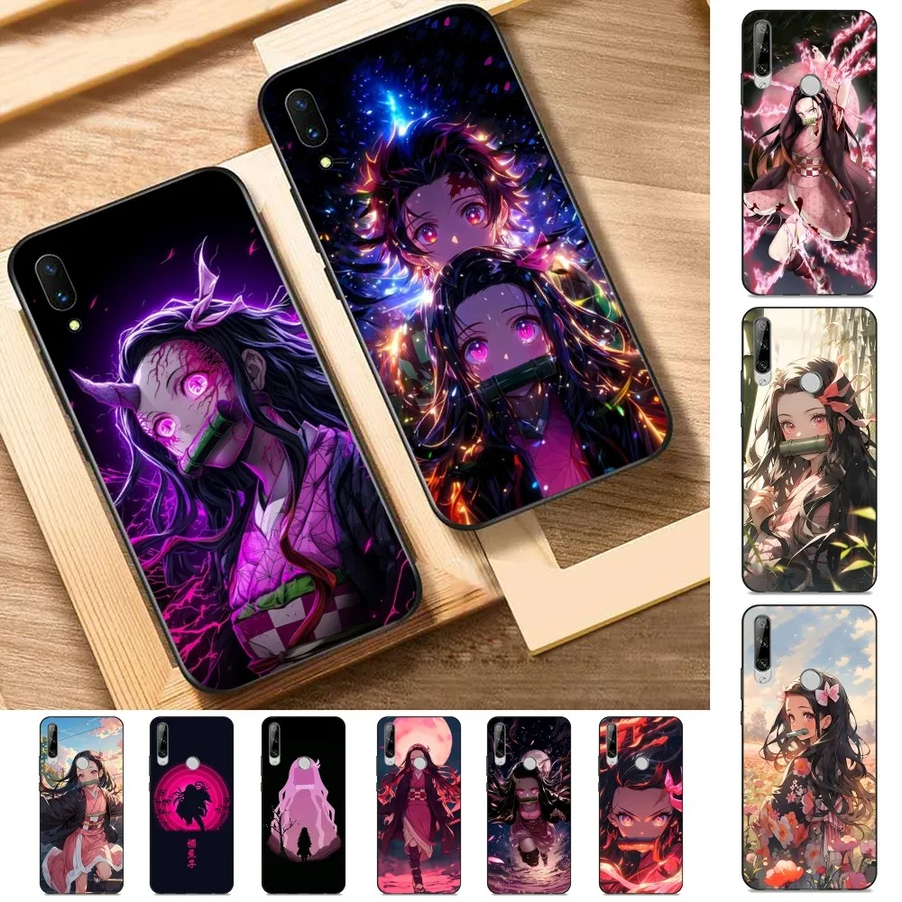 D-Demon S-Slayer K-Kamado N-Nezuko Phone Case For Huawei Y9 6 7 5 Prime Enjoy 7s 7 8 Plus 7a 9e 9plus 8E Lite Psmart Shell