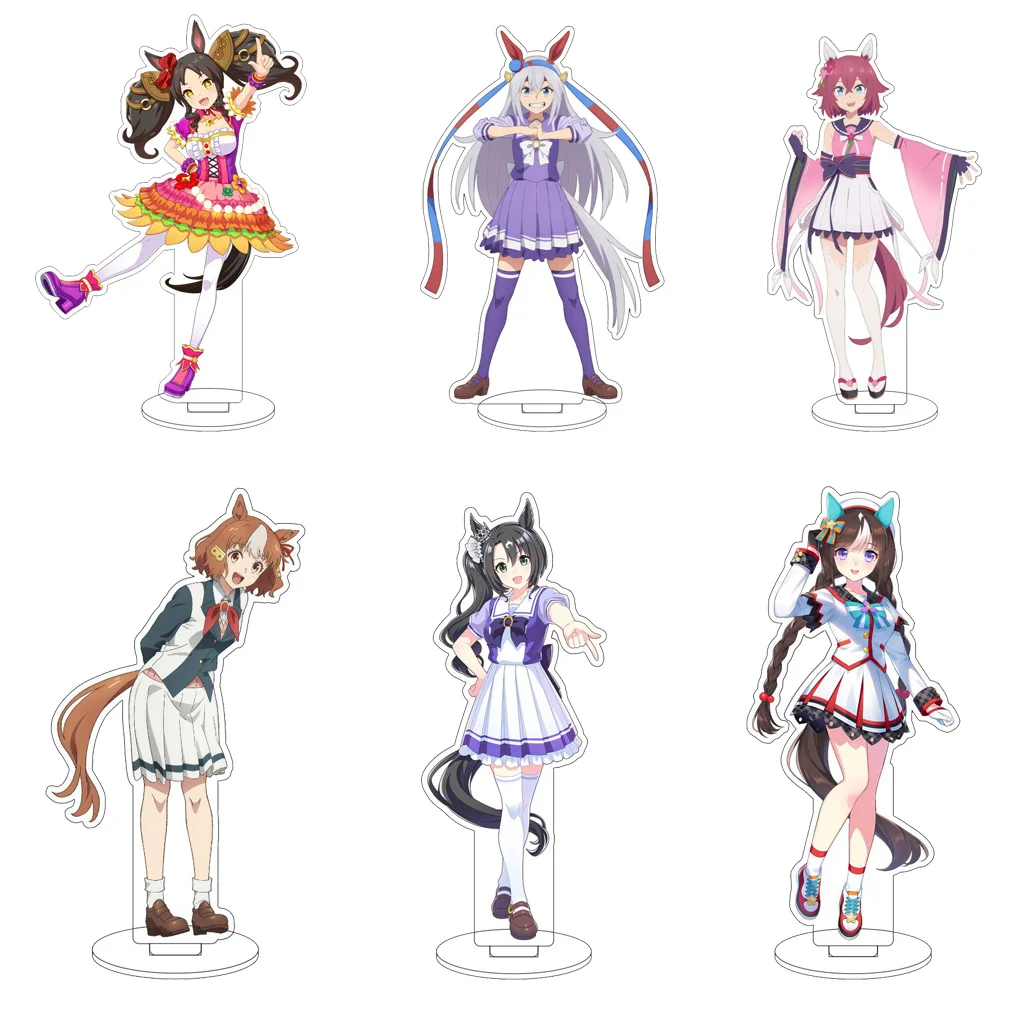 16CM Anime Uma Musume: Pretty Derby Daiwa Scarlet Mejiro McQueen ‌ Special Week Cos Acryl-Figurenständer Ornamente Geschenke