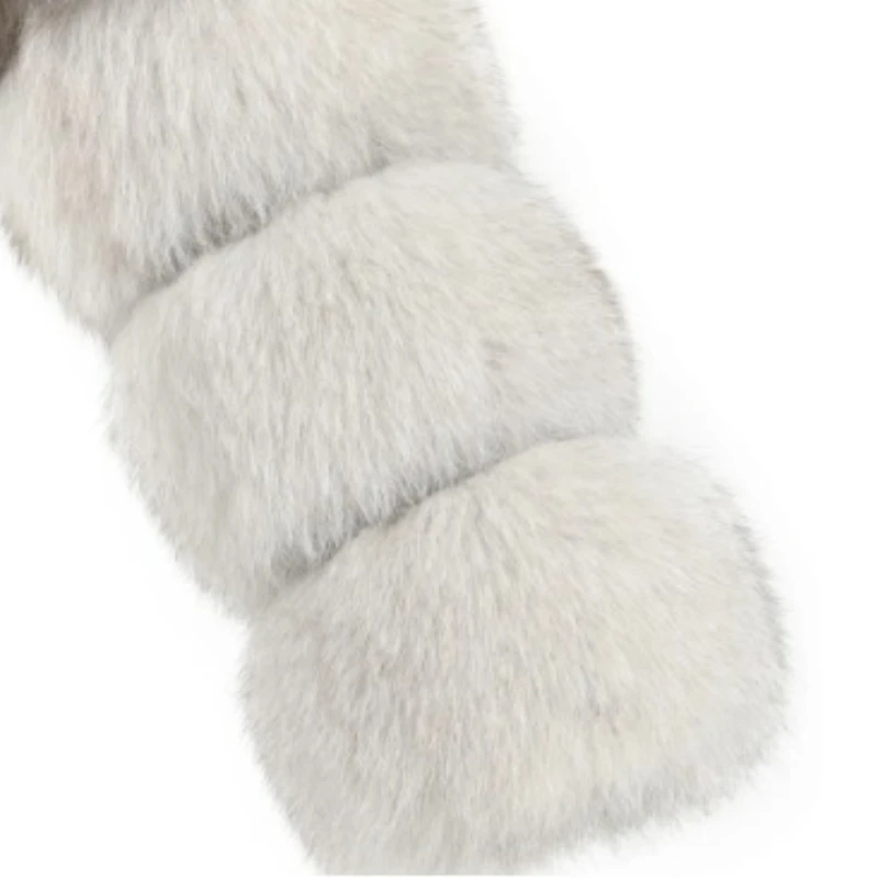 Revers Grijze Streep Korte Nepbontjassen Nep Nertsen Harige Jassen Pluizig Warm Luxe Dames Pluche Jassen Dikke Bovenkleding Casual