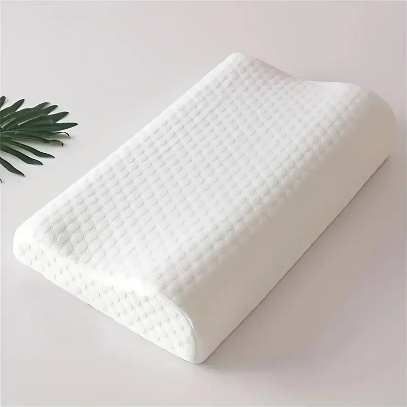 

1pc Memory Foam Pillow Featuring A Knitted Fabric Cover and A Polyurethane Core , Suitable for Machine Washing