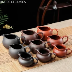 Household Drinkware Large Capacity Tea Separator Chinese Purple Clay Fair Cup Cha Hai Master Teacup Handmade Tea Set Accessories