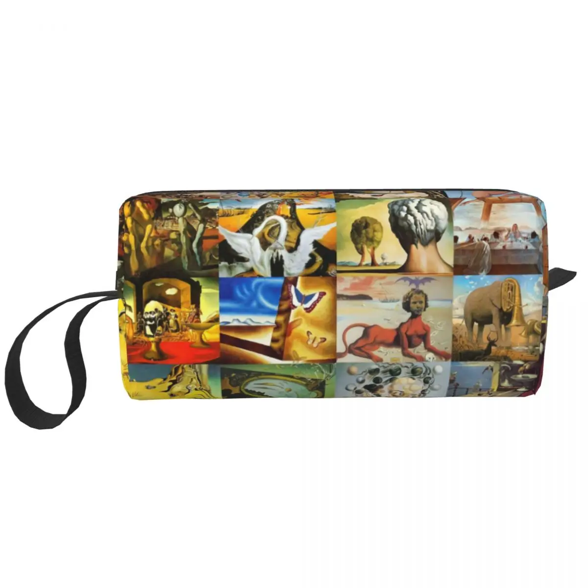 Salvador Dali Cosmetic Bag Women Kawaii Large Capacity Spanish Surrealism Art Makeup Case Beauty Storage Toiletry Bags