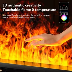 Electric Flame 3D Simulated Flame decoration Flame Humidifier Remote control home indoor steam 3D flame fireplace