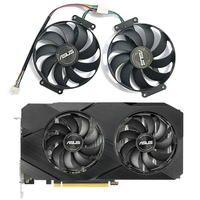 FDC10H12S9-C T129215SU 0.45A 6Pin RTX 2060 Super GPU Fan For ASUS GTX 1660 1660Ti Dual EVO OC RTX2070 Graphics Card Cooling Fan
