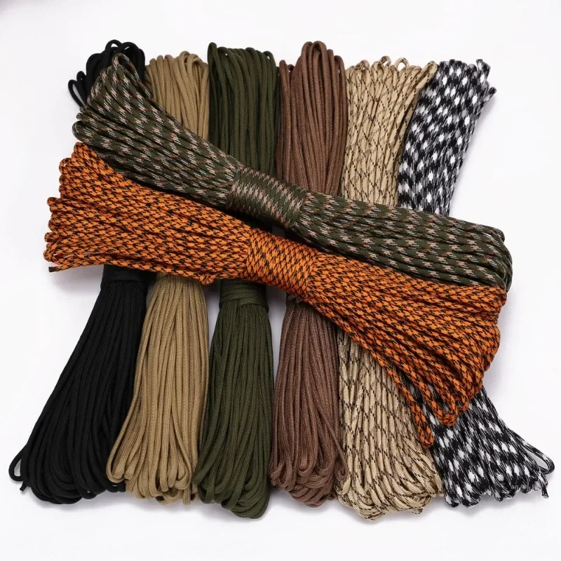 Paracord Cord 3/5/8/16M Diameter 4mm Outdoor Camping Survival Lanyard Parachute Rope For Hiking Tent Accessories New