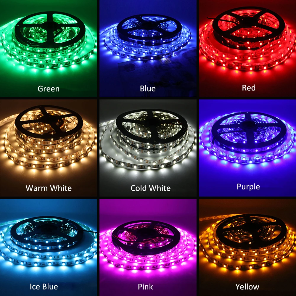 USB LED Strip Lights 5V 60LEDs/m 2835 Flexible Lamp Tape for TV Background Kitchen Bedroom Christmas Decoration Lighting Lamp