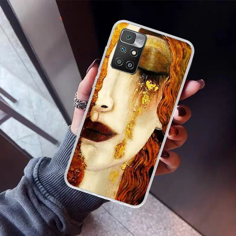 Kiss by Gustav Klimt Desig Phone Case For Xiaomi Redmi 12C 12 10C 10A 10 9C 9A 9T 9 8A 8 7A 7 6A 6 Pro K60 K40 K20 S2 Print Fund