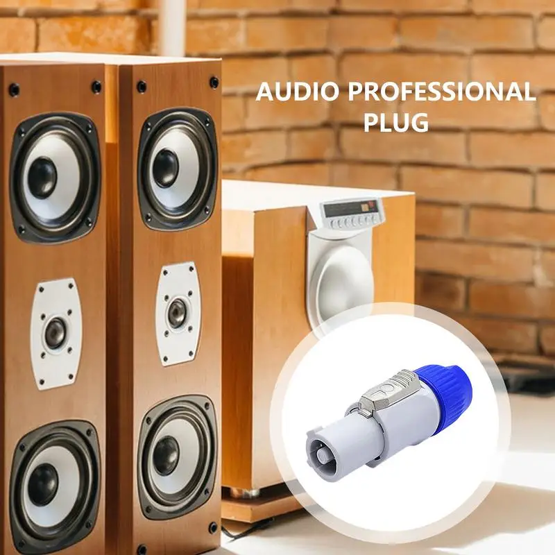 3 เสา Speakon Plug ประณีต Audio Power Plug สายลําโพงเชื่อมต่อมัลติฟังก์ชั่น 3 Pin Audio Video Connector 3 เสาปลั๊ก