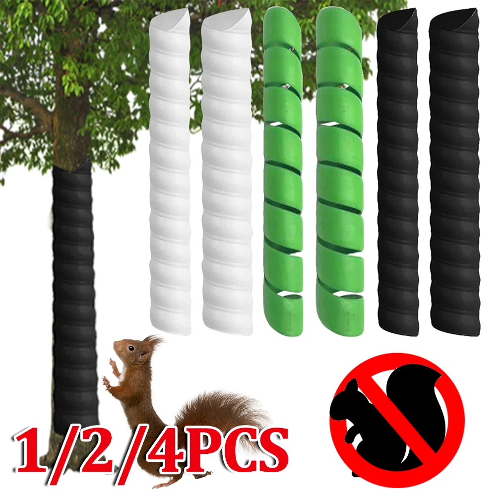 

1/2/4pcs Tree Trunk Protector Plastic- Spiral Tree Guard-Tree Bark Protector Tube Wraps to Protect Saplings from Rodents Mowers