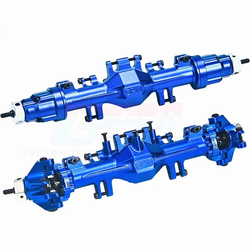 GPM Aluminum 7075 Quick Release Front and Rear Axle Kit For LOSI 1/18 Mini LMT 4X4 LOS212035