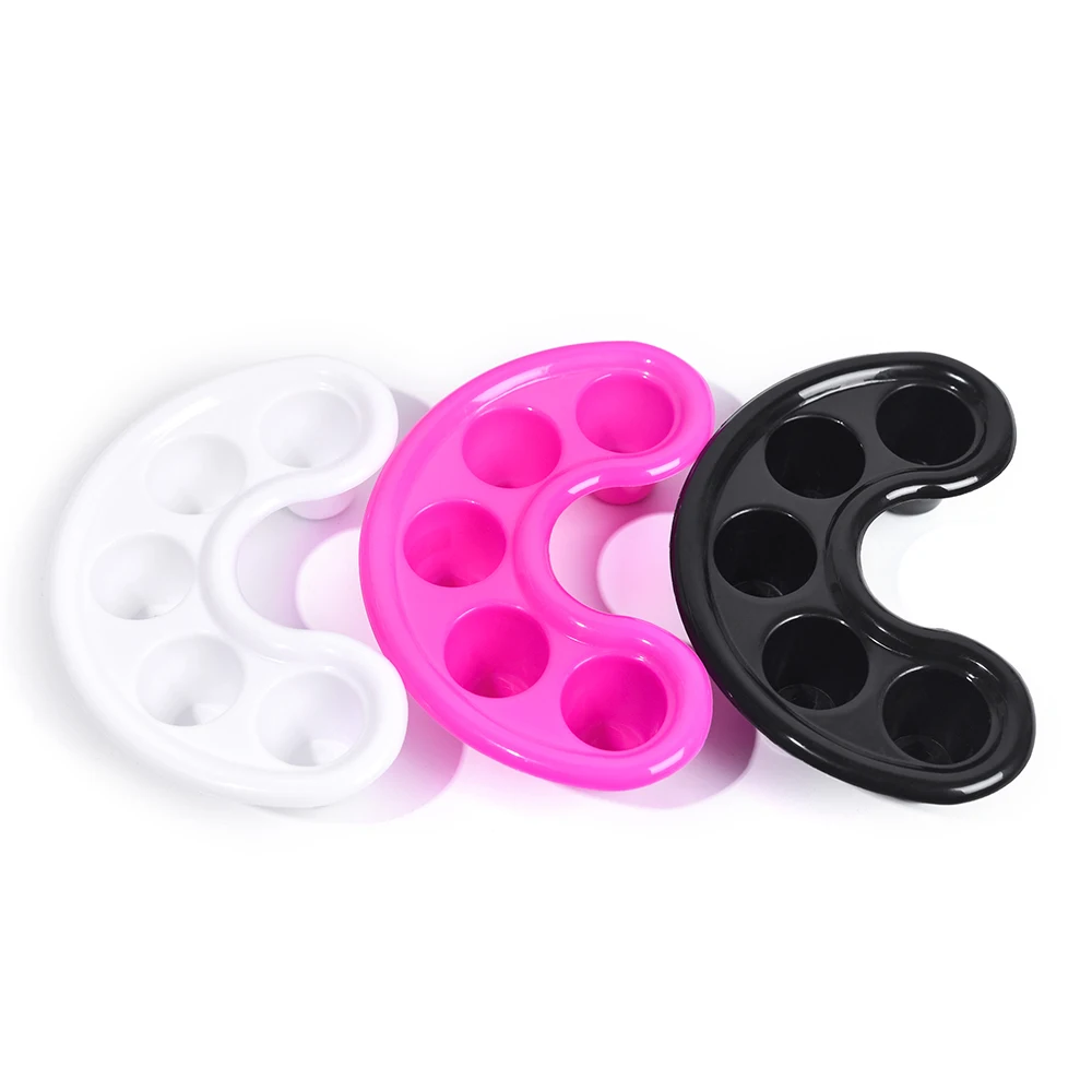 Nero Bianco Nail Art Soak off Ciotola Mano Soak 1PC Acrilico Rimozione Accessorio per la cura delle dita Strumento per manicure per il trattamento SPA delle unghie fai da te