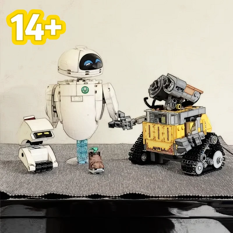 

811PCS New Arrival 43279 Building Blocks Figure Blocks Cute Retro Robot Duo Toys WALLI EVE Christmas Birthday Gifts for Kids